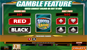 Soccer Safari Gamble Feature