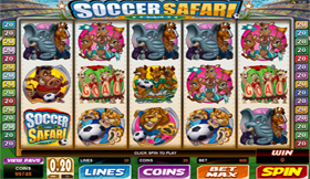 Soccer Safari Slot Main Screen