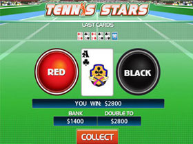 Tennis Stars Slot Gamble Feature