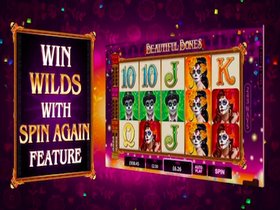 Beautiful Bones - Win Wilds with Spin again Feature