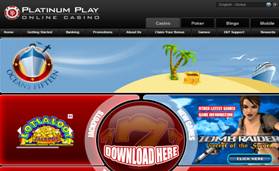 Platinum Play Casino Screenshot